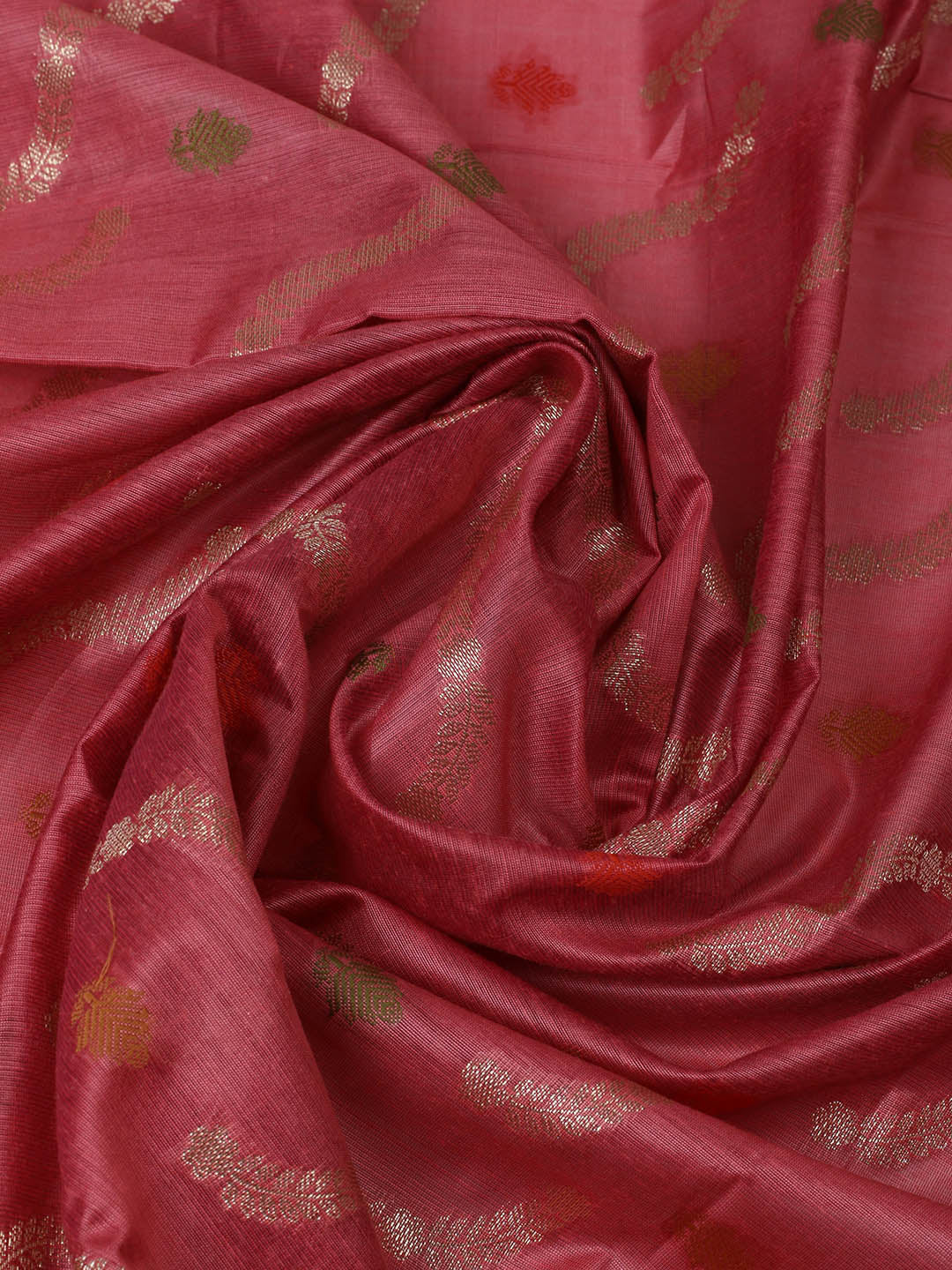 Woven Design Chanderi Unstitched Suit With Pant &amp; Dupatta