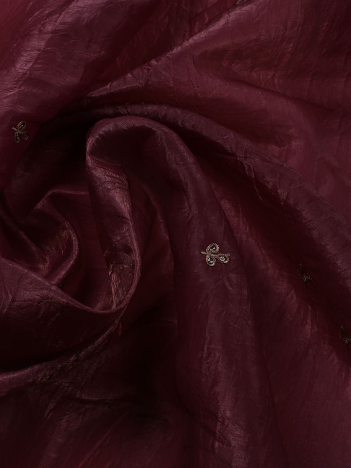 Embroidered Tissue Unstitched Suit With Dupatta