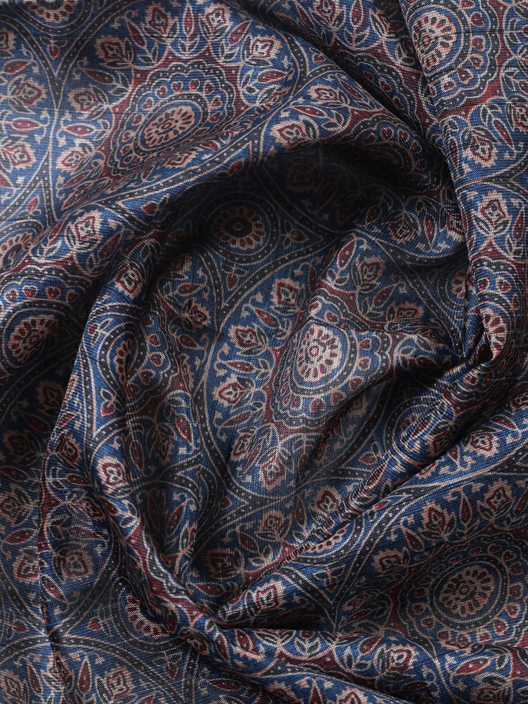 Embroidered Cotton Blend Unstitched Suit With Pant &amp; Dupatta