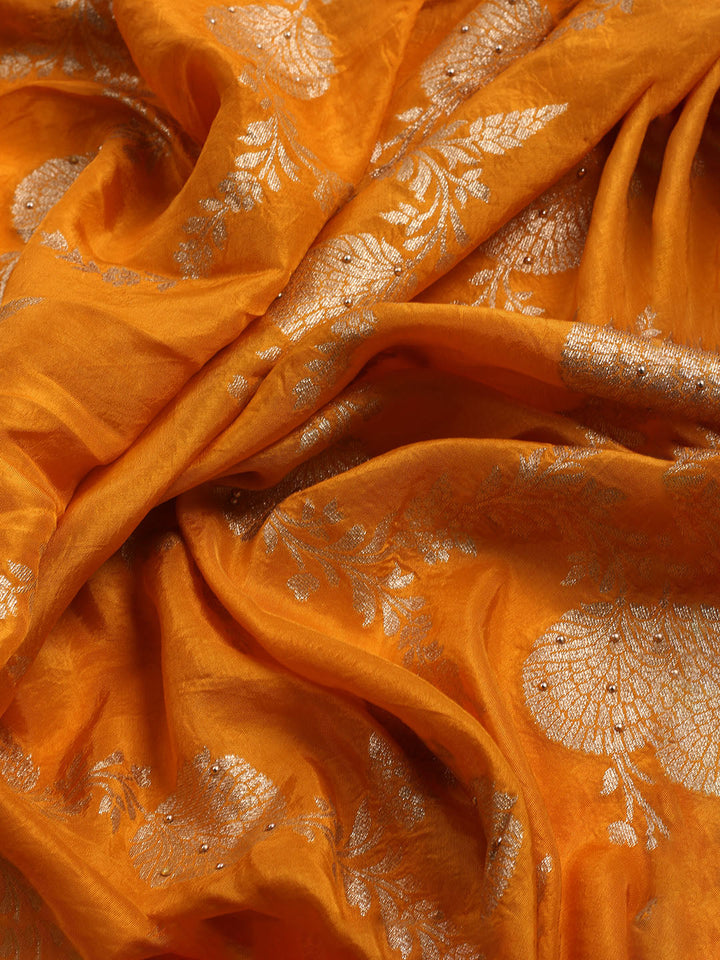Banarasi Art Silk Unstitched Suit With Dupatta