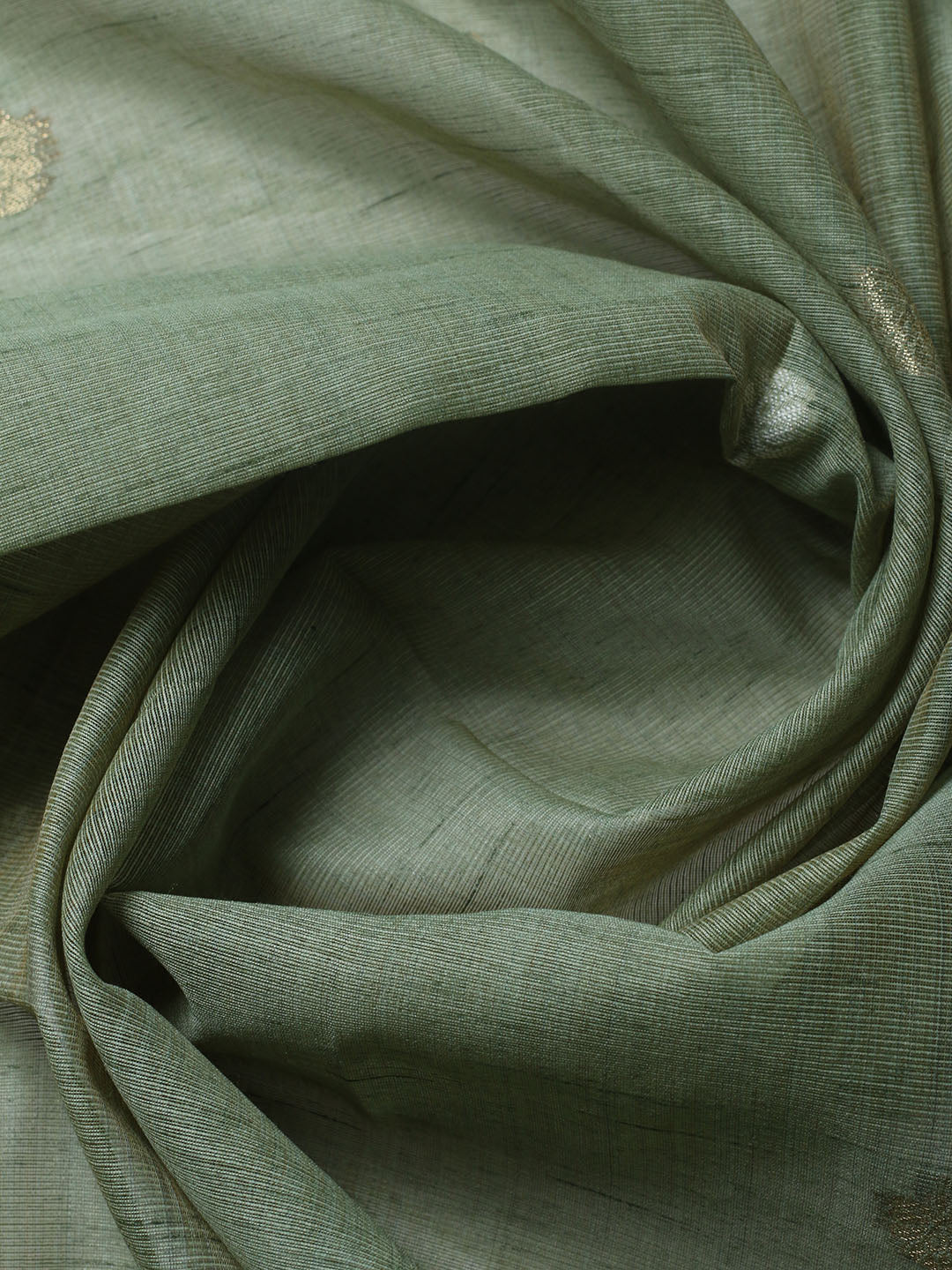 Printed Chanderi Unstitched Suit With Pant &amp; Dupatta