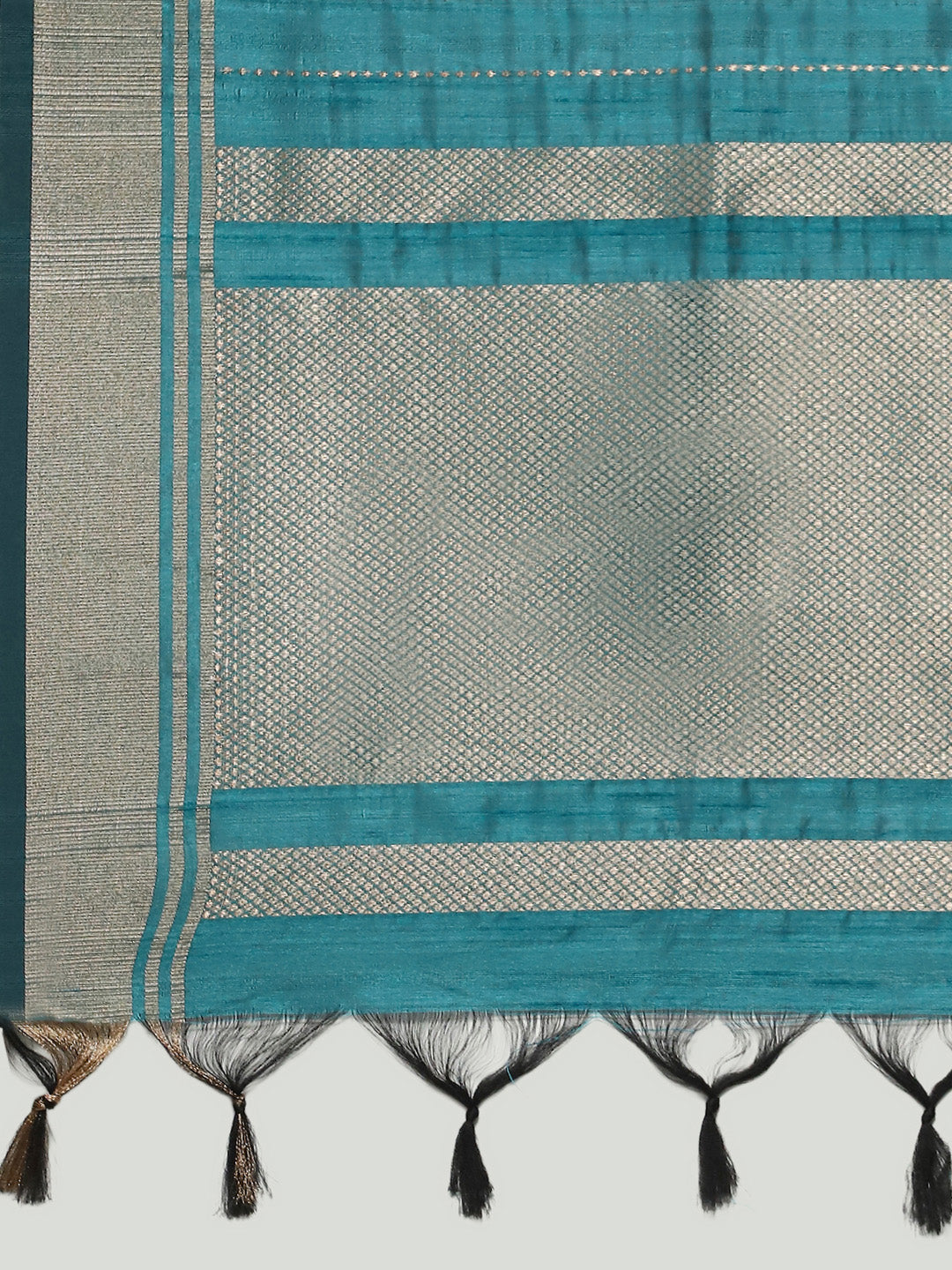 Embroidered Border Booti Art Silk Saree
