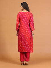 Digital Printed Muslin Kurta With Pants