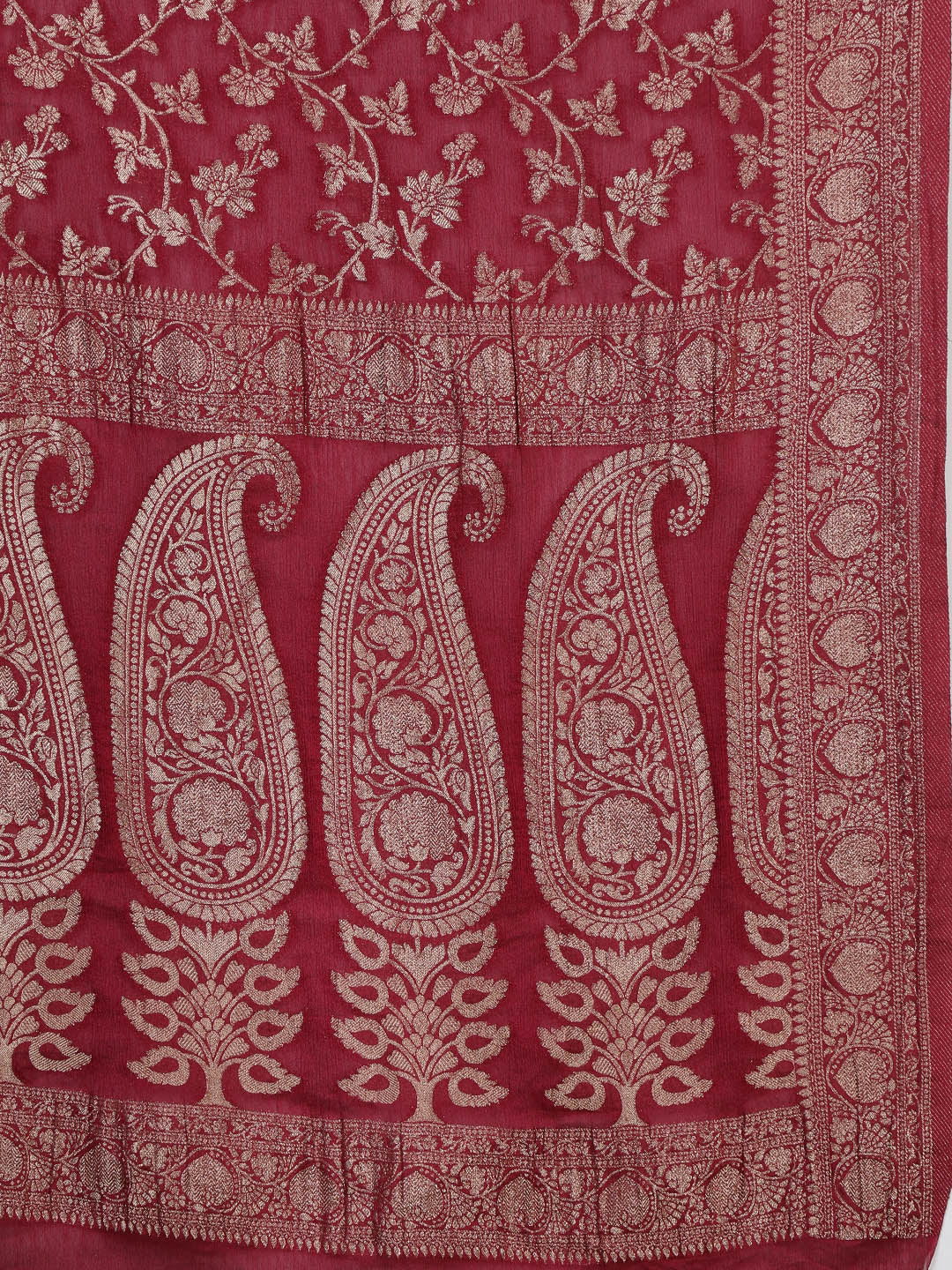 Border Zari Jaal Art Silk Woven Saree