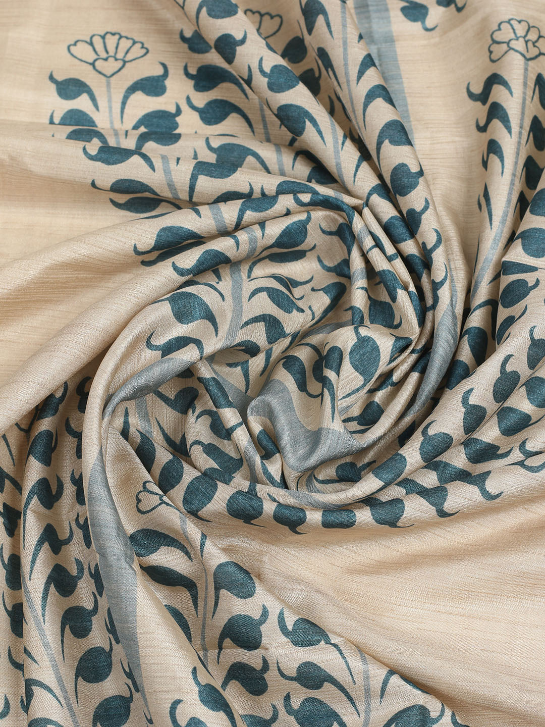 Embroidered Tussar Unstitched Suit With Dupatta