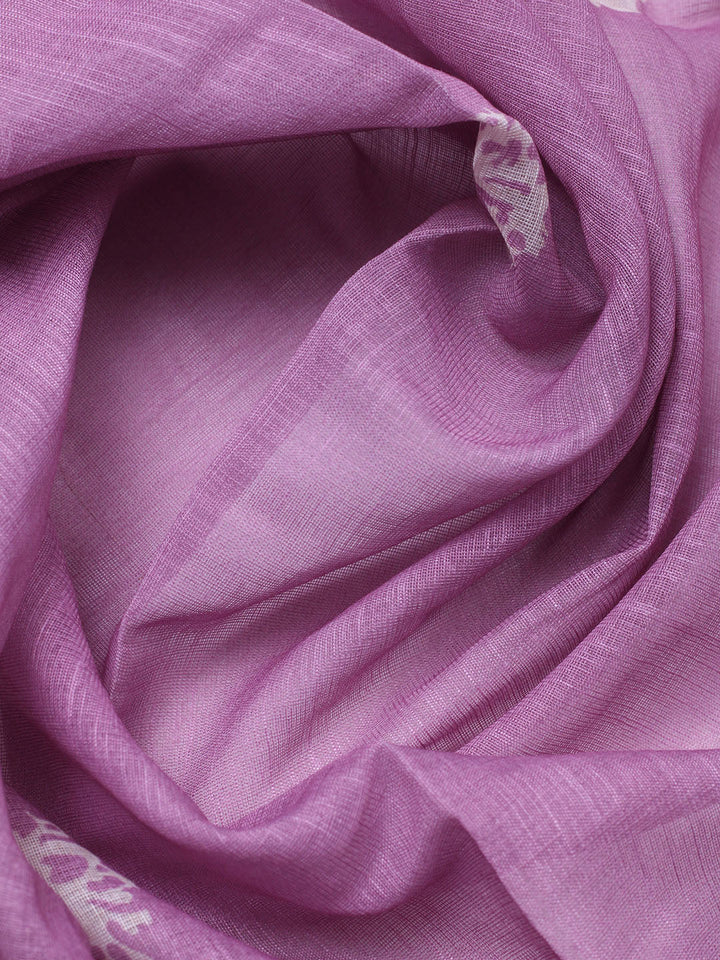 Embroidered Cotton Blend Unstitched Suit With Pant &amp; Dupatta