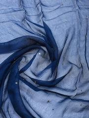 Woven Design Chanderi Unstitched Suit With Pant & Dupatta