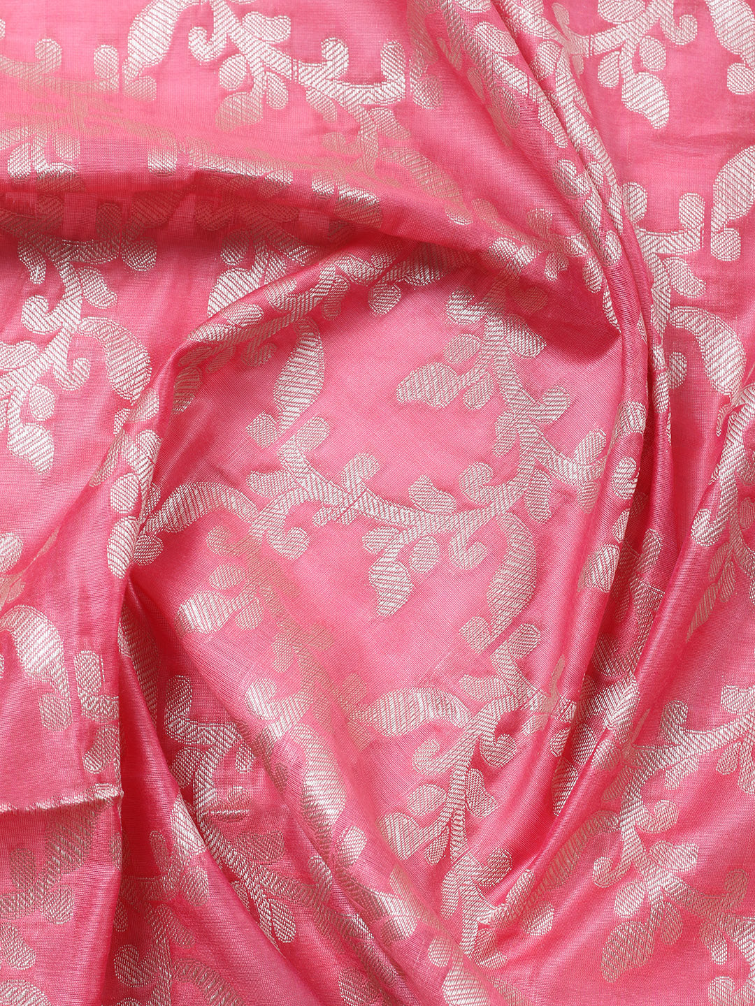 Banarasi Chanderi Unstitched Suit With Pant &amp; Dupatta