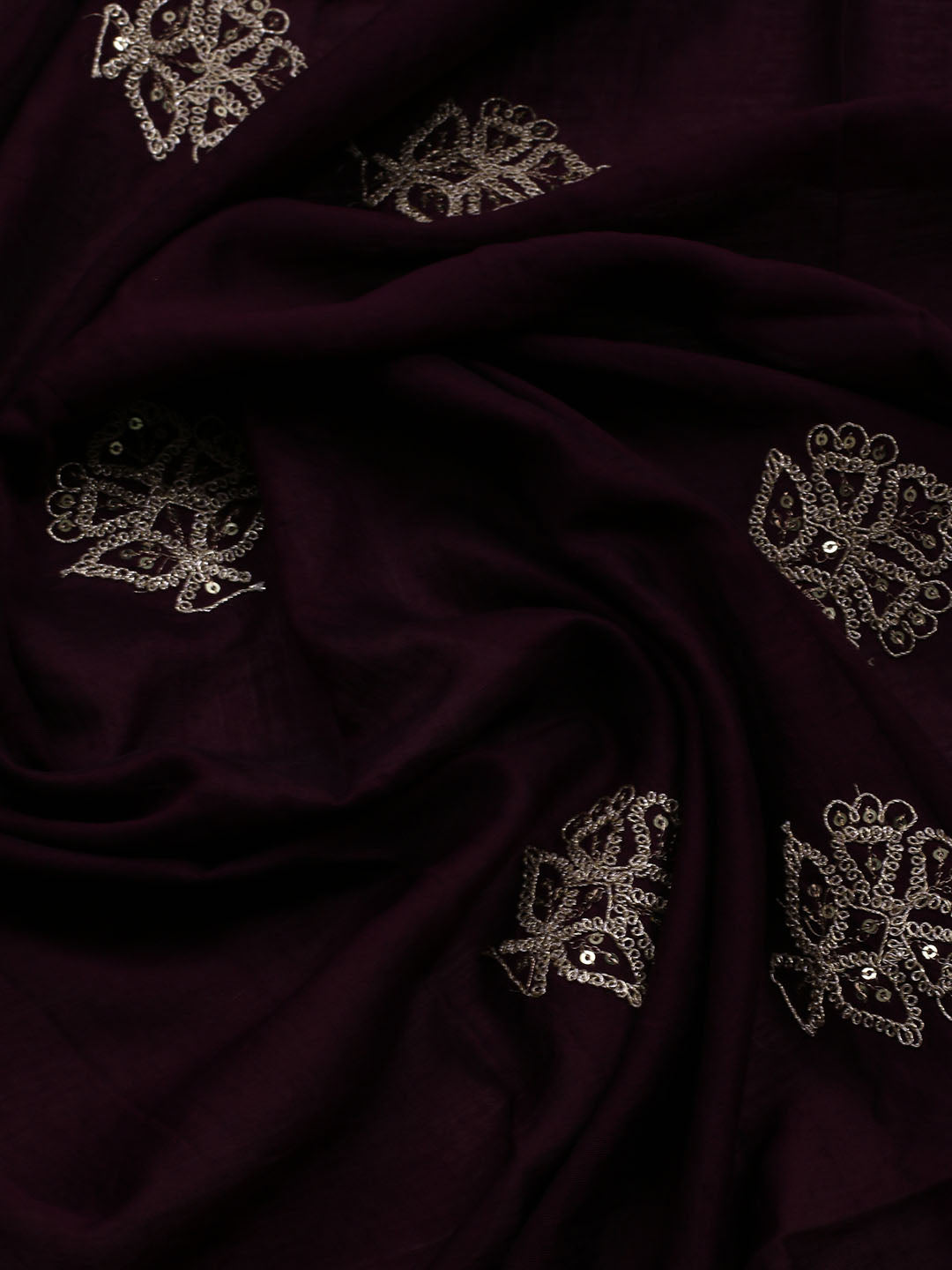 Neck Embroidered Muslin Unstitched Suit With Dupatta
