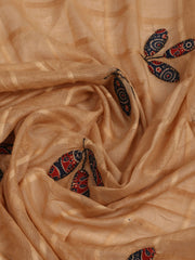 Printed Cotton Unstitched Suits Printed Suit With Pant & Dupatta