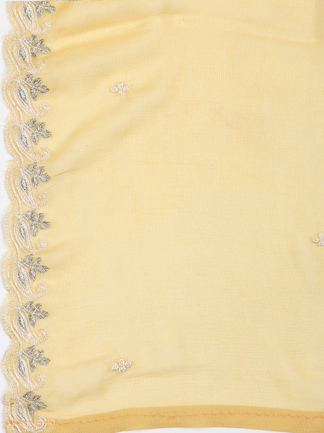 Embroidered Organza Unstitched Suit With Dupatta