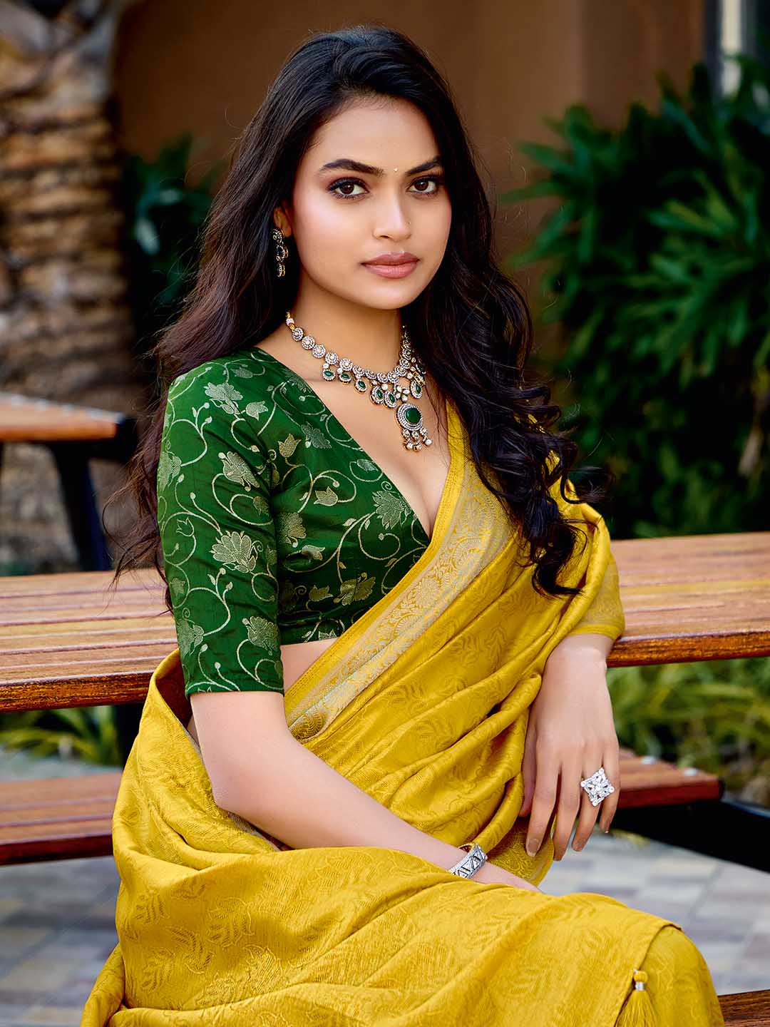 Zari Border Art Silk Saree