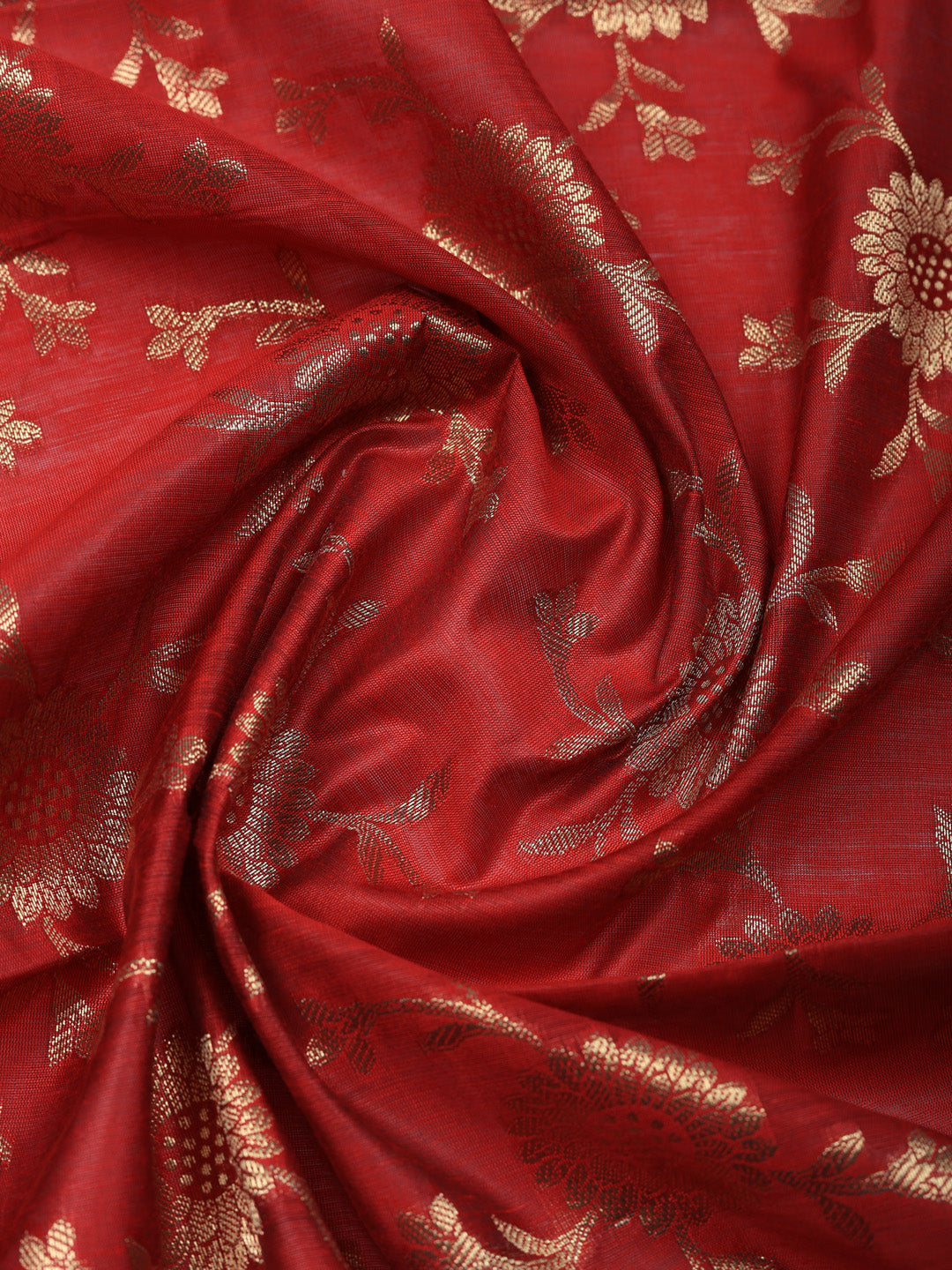 Woven Design Chanderi Unstitched Suit With Pant &amp; Dupatta