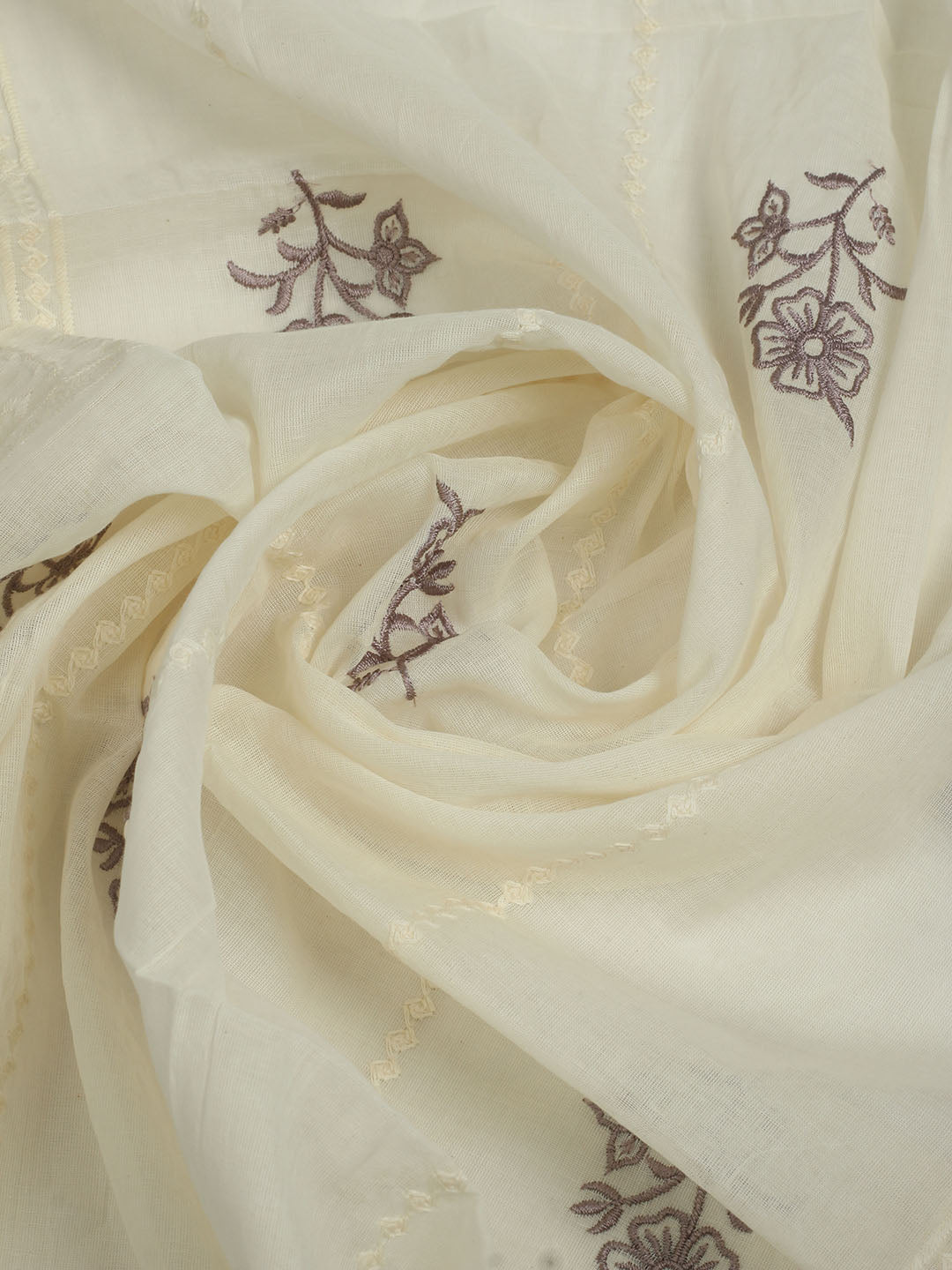 Printed Cotton Unstitched Suit With Pant &amp; Dupatta
