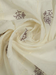 Printed Cotton Unstitched Suit With Pant & Dupatta