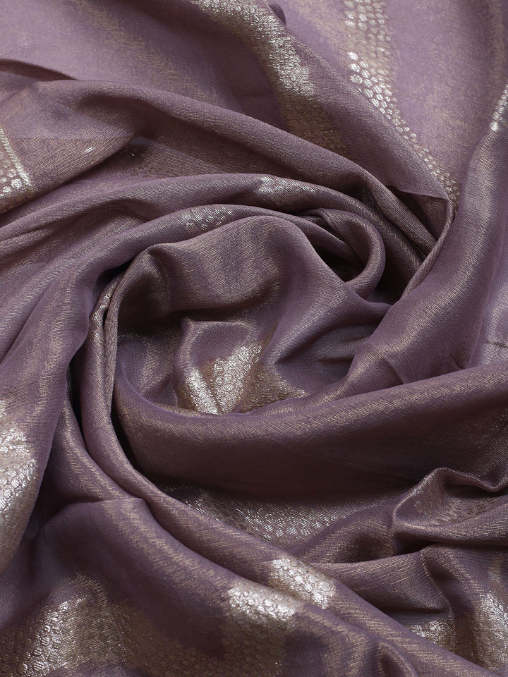 Embroidered Tissue Unstitched Suit With Dupatta
