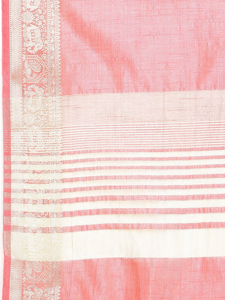 Plain Zari Border Art Silk Saree