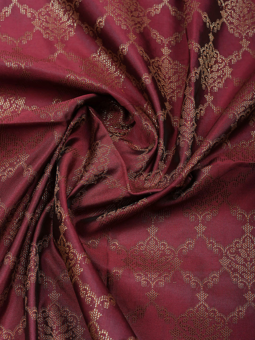 Woven Design Chanderi Unstitched Suit With Pant &amp; Dupatta