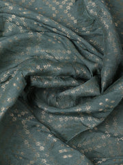 Embroidered Chanderi Pink Unstitched Suit With Pant & Dupatta