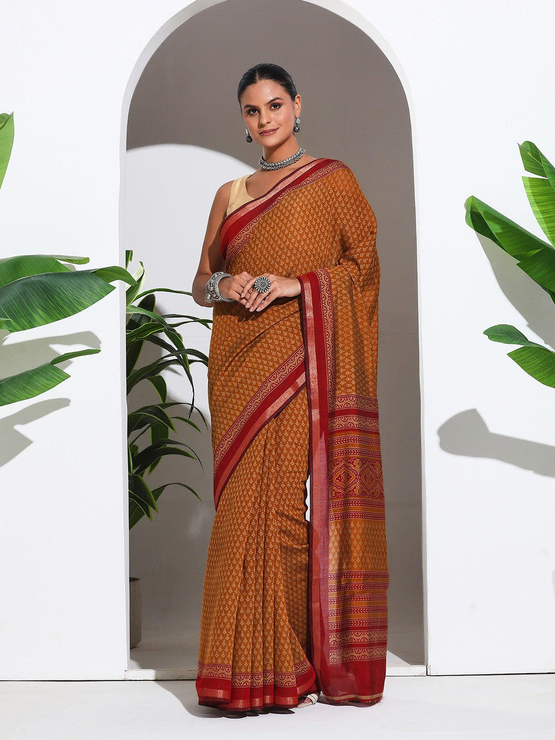 Digital Printed Art Silk Saree