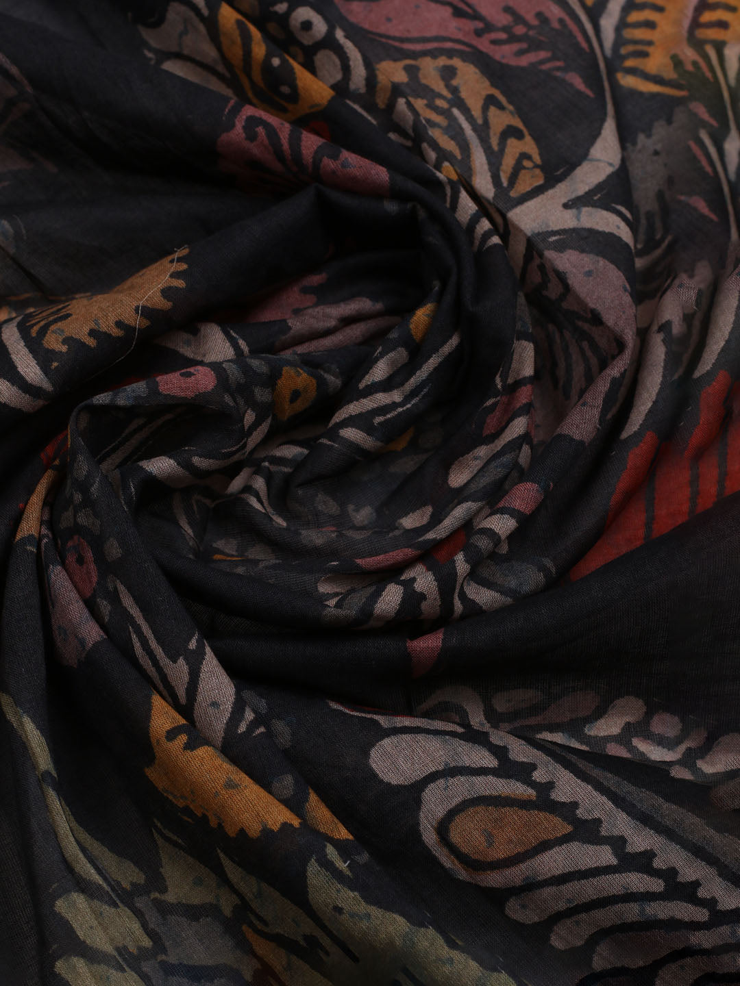 Printed Cotton Blend Unstitched Suit With Dupatta