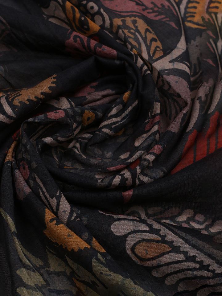 Printed Cotton Blend Unstitched Suit With Dupatta