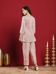 Embroidered Cotton Kurta With Pant