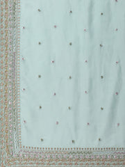 Sequence Embroidery Organza Saree