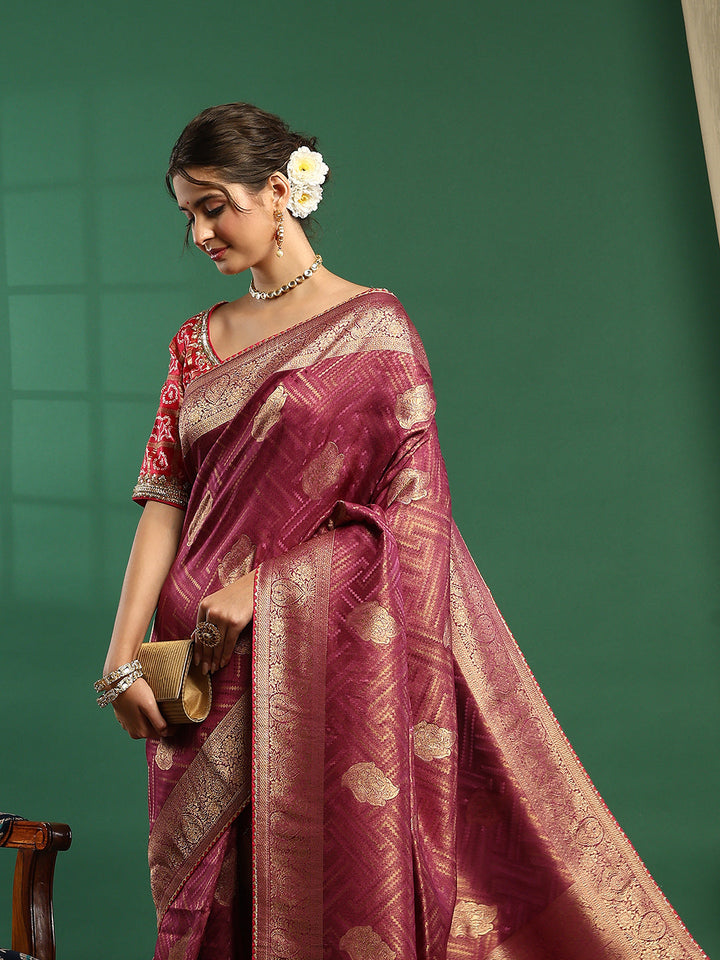 Embroidered Banarasi Saree