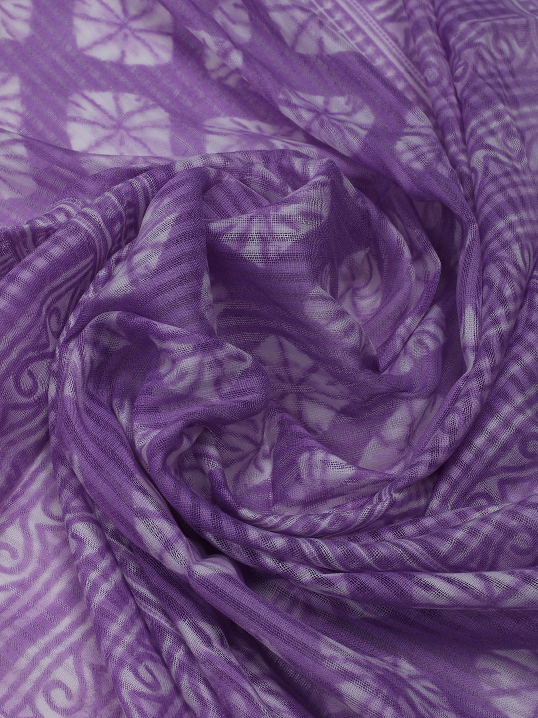 Printed Cotton Blend Unstitched Suit With Dupatta