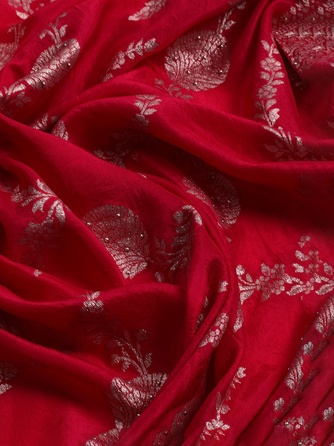 Banarasi Art Silk Unstitched Suit With Dupatta