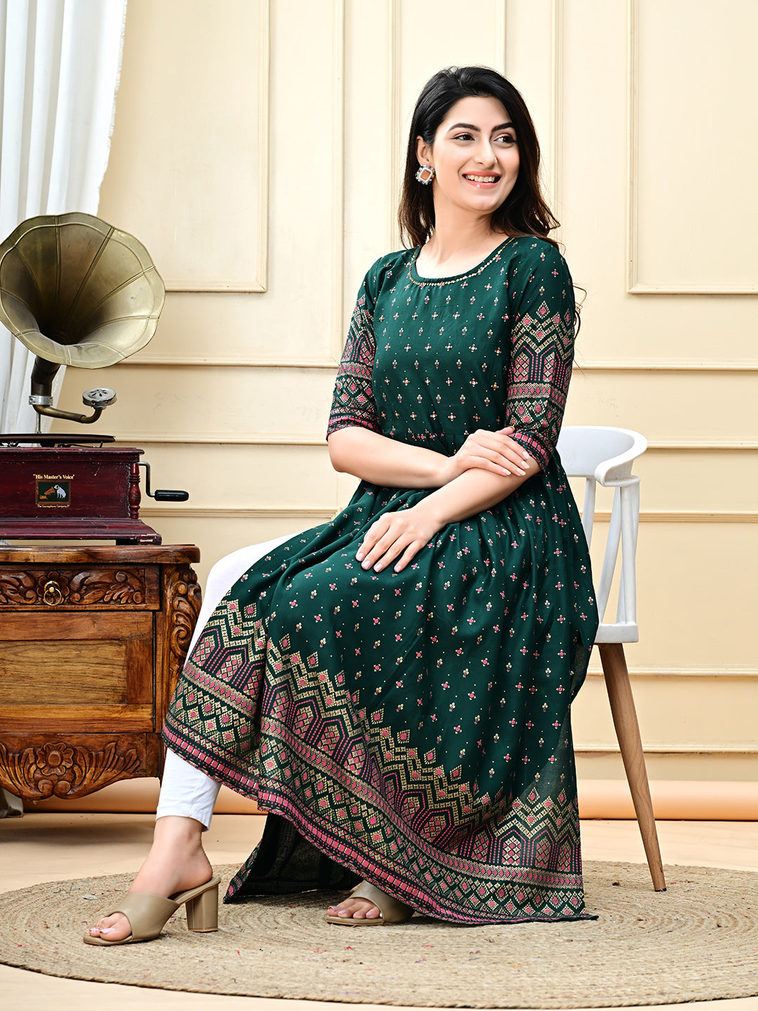 Digital Printed Cotton Kurta
