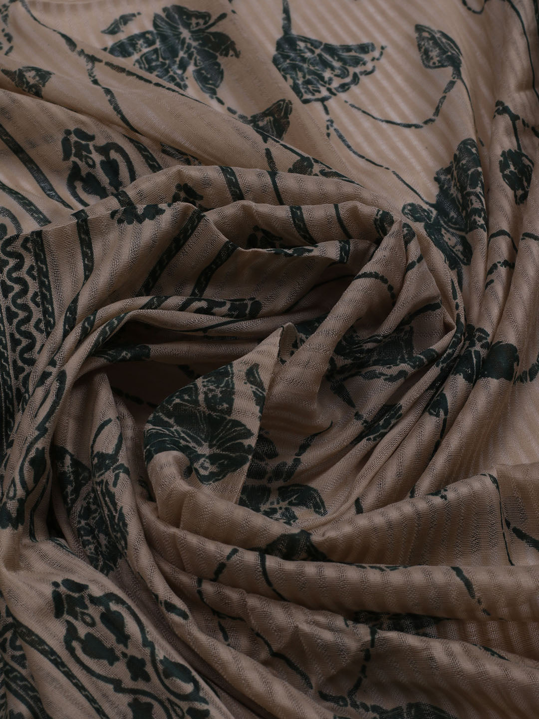 Patch Neck Cotton Blend Unstitched Suit With Dupatta