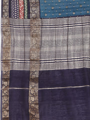 Digital Printed Cotton Blend Woven Saree