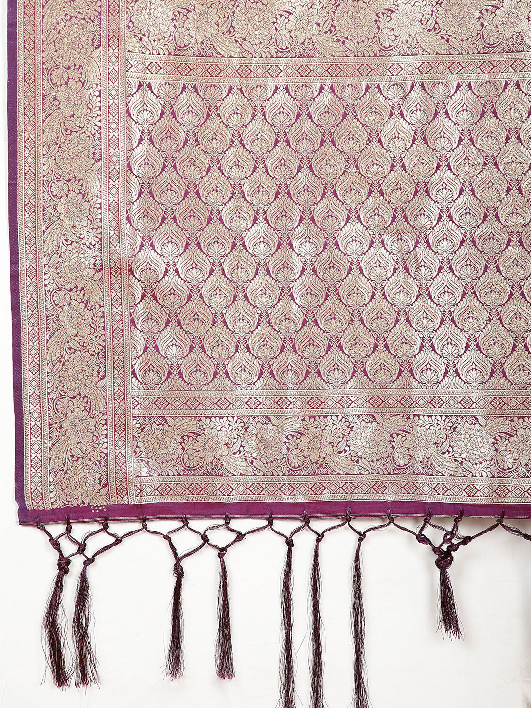 Stone Work Satin Woven Saree