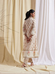 Floral Printed Cotton Kurta With Pants