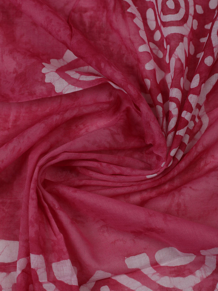 Printed Cotton Unstitched Kurta With Pant &amp; Dupatta