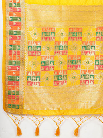 Zari Booti Woven Handloom Saree