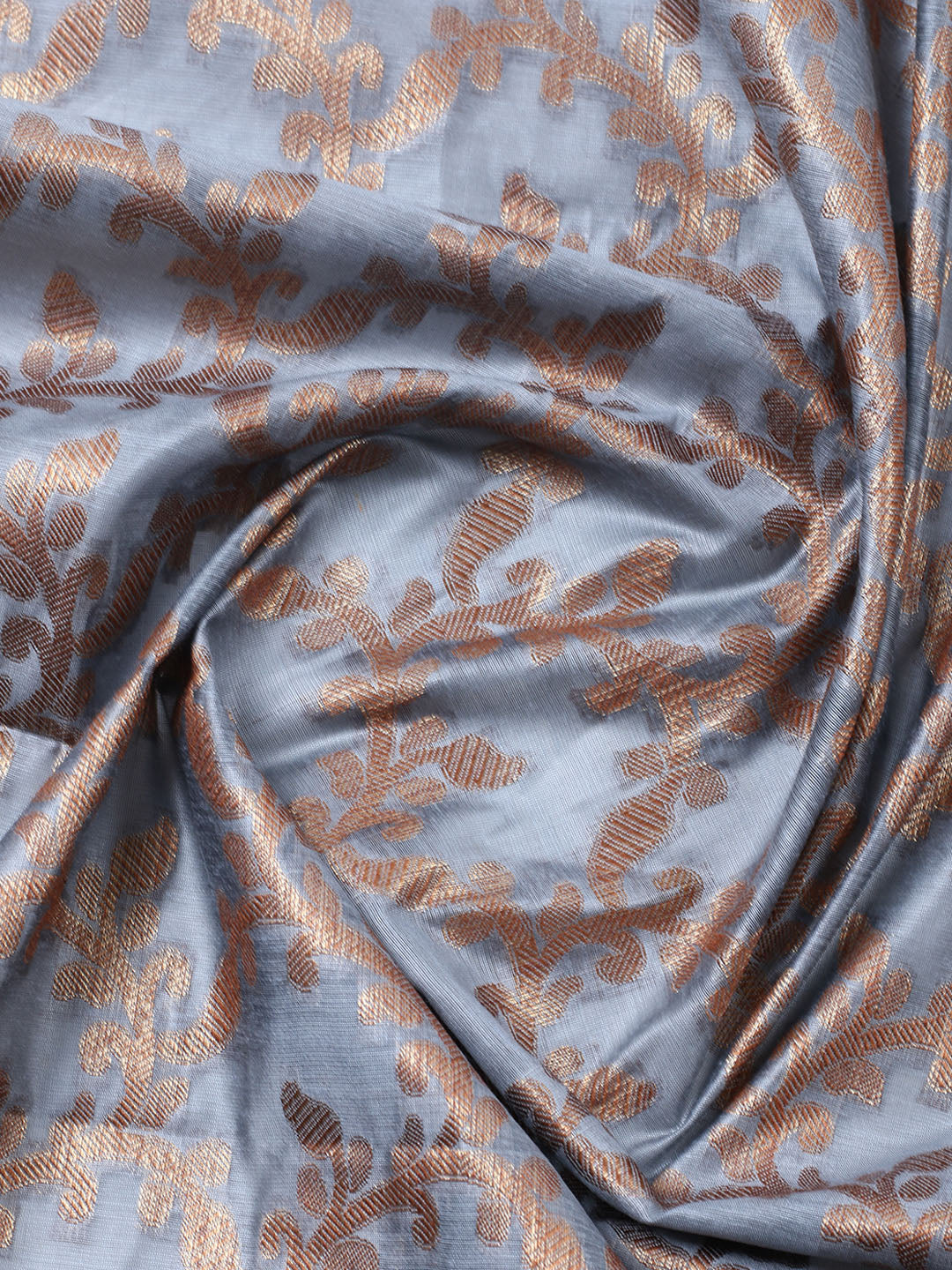Banarasi Chanderi Unstitched Suit With Pant &amp; Dupatta