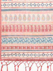 Digital Printed Tussar Woven Saree