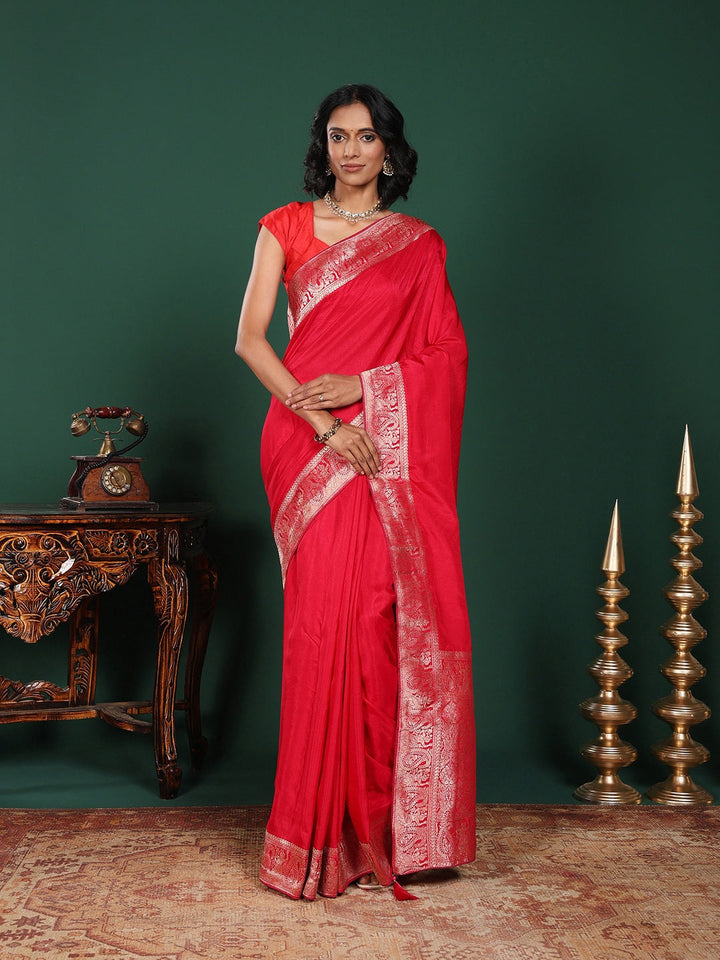Woven Design Cotton Blend Saree