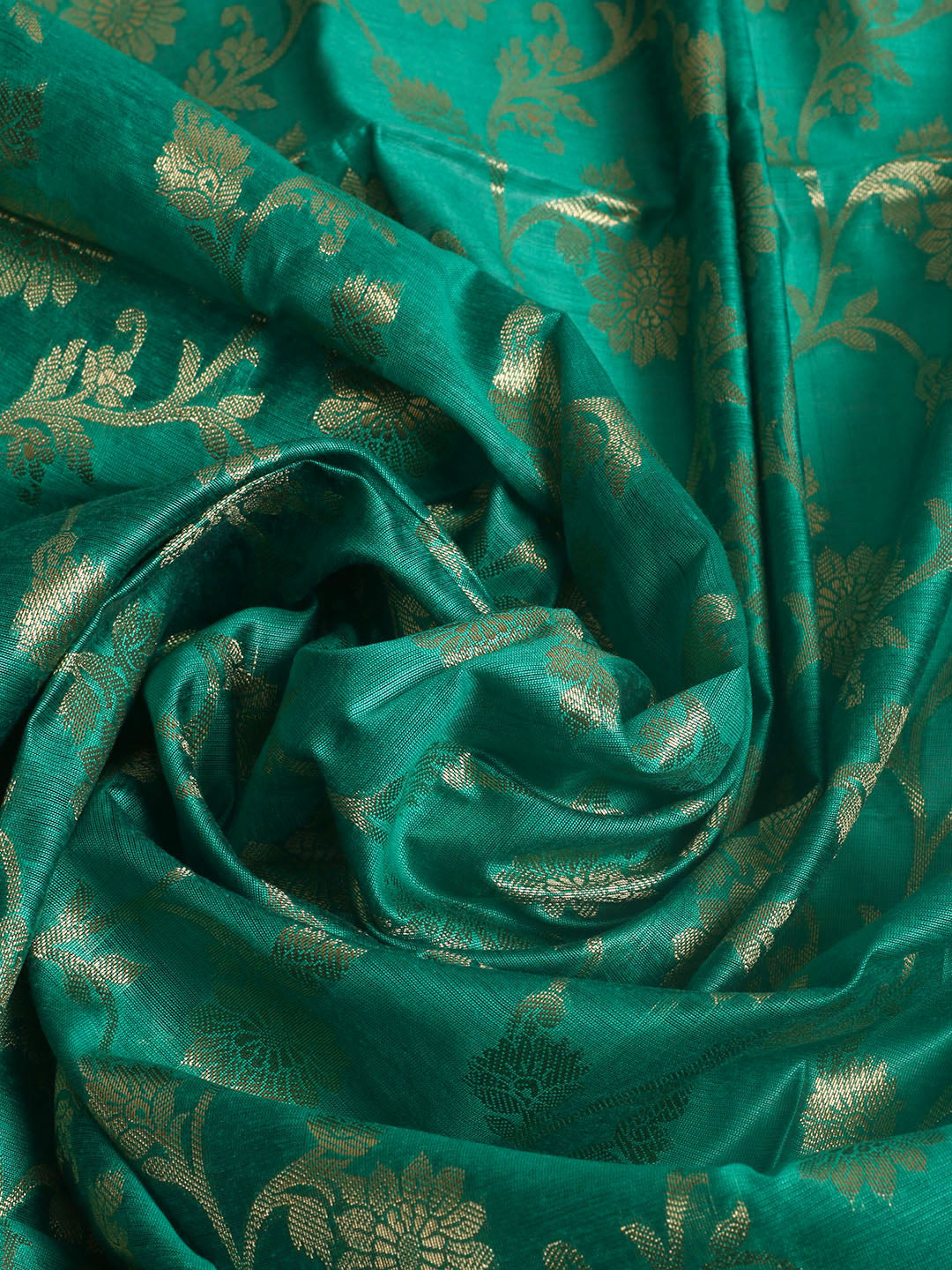 Woven Design Chanderi Unstitched Suit With Pant &amp; Dupatta