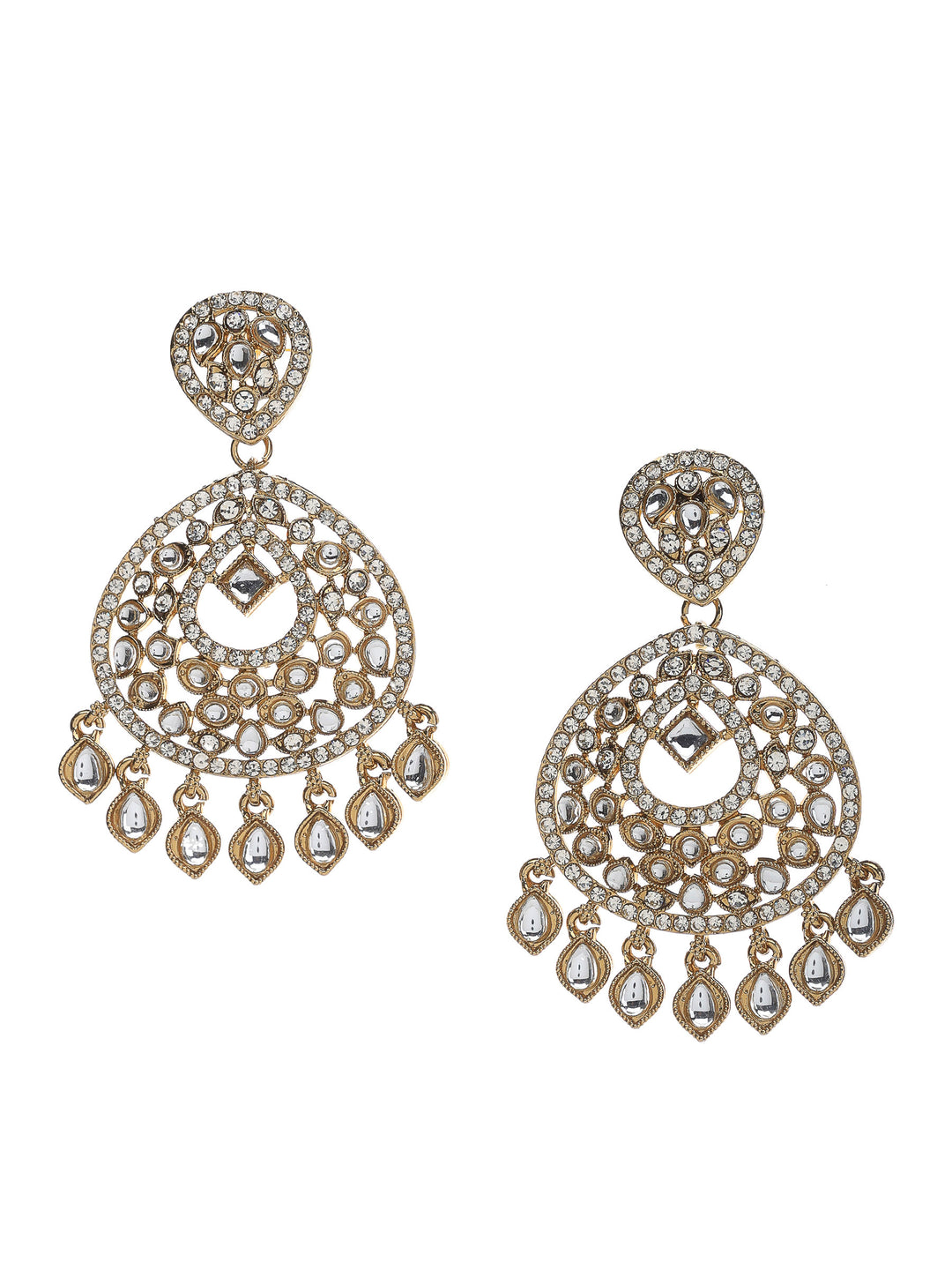 Gold White Jewellery pair
