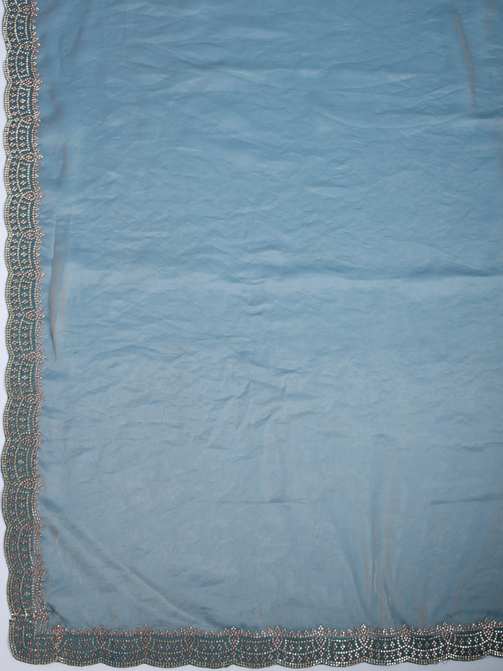 Embroidered Georgette Saree