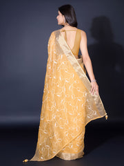 Sequence Embroidery Tissue Saree