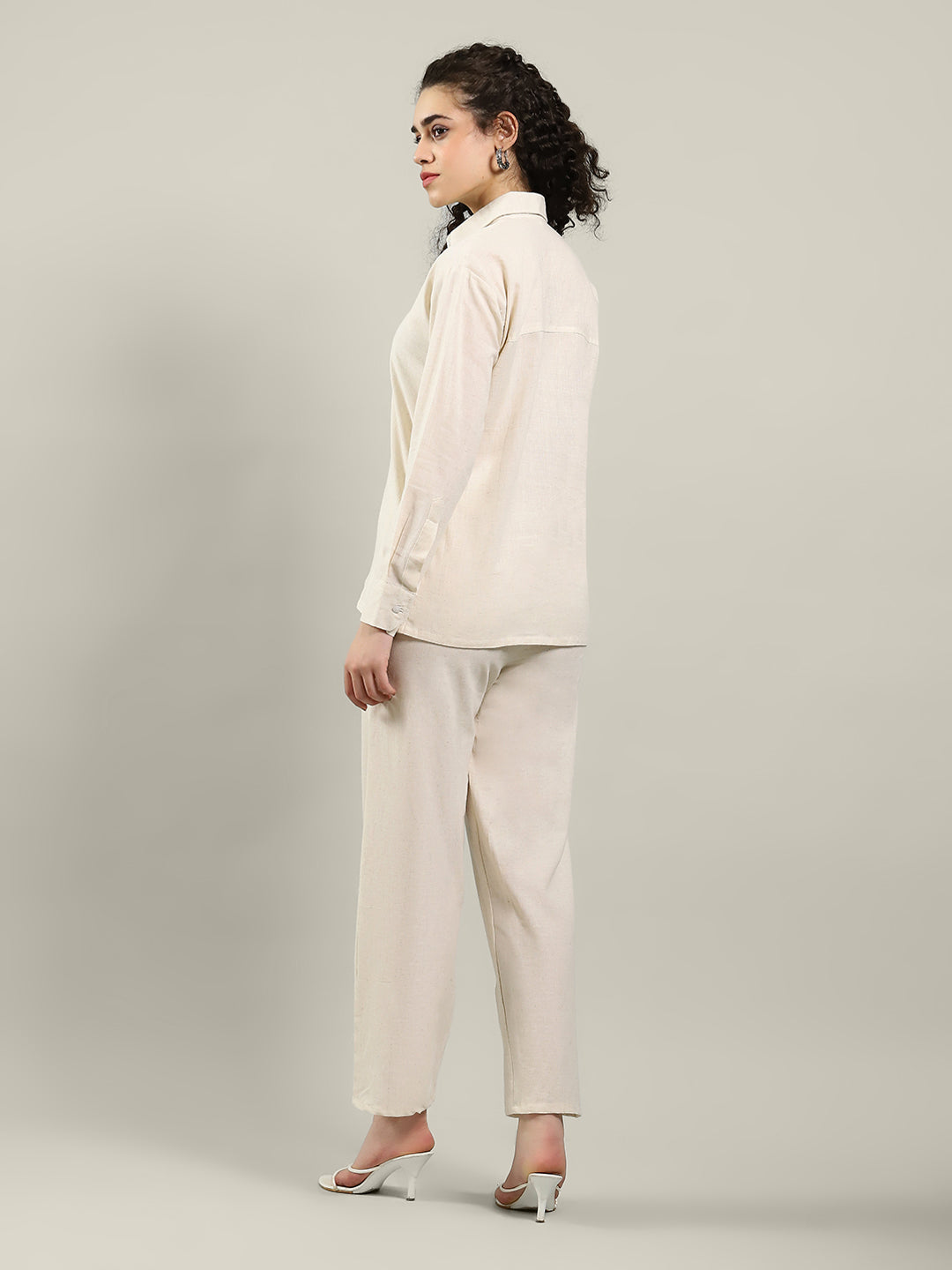 Printed Cotton Blend Kurta With Pants