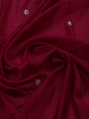 Neck Embroidered Cotton Blend Unstitched Suit With Dupatta