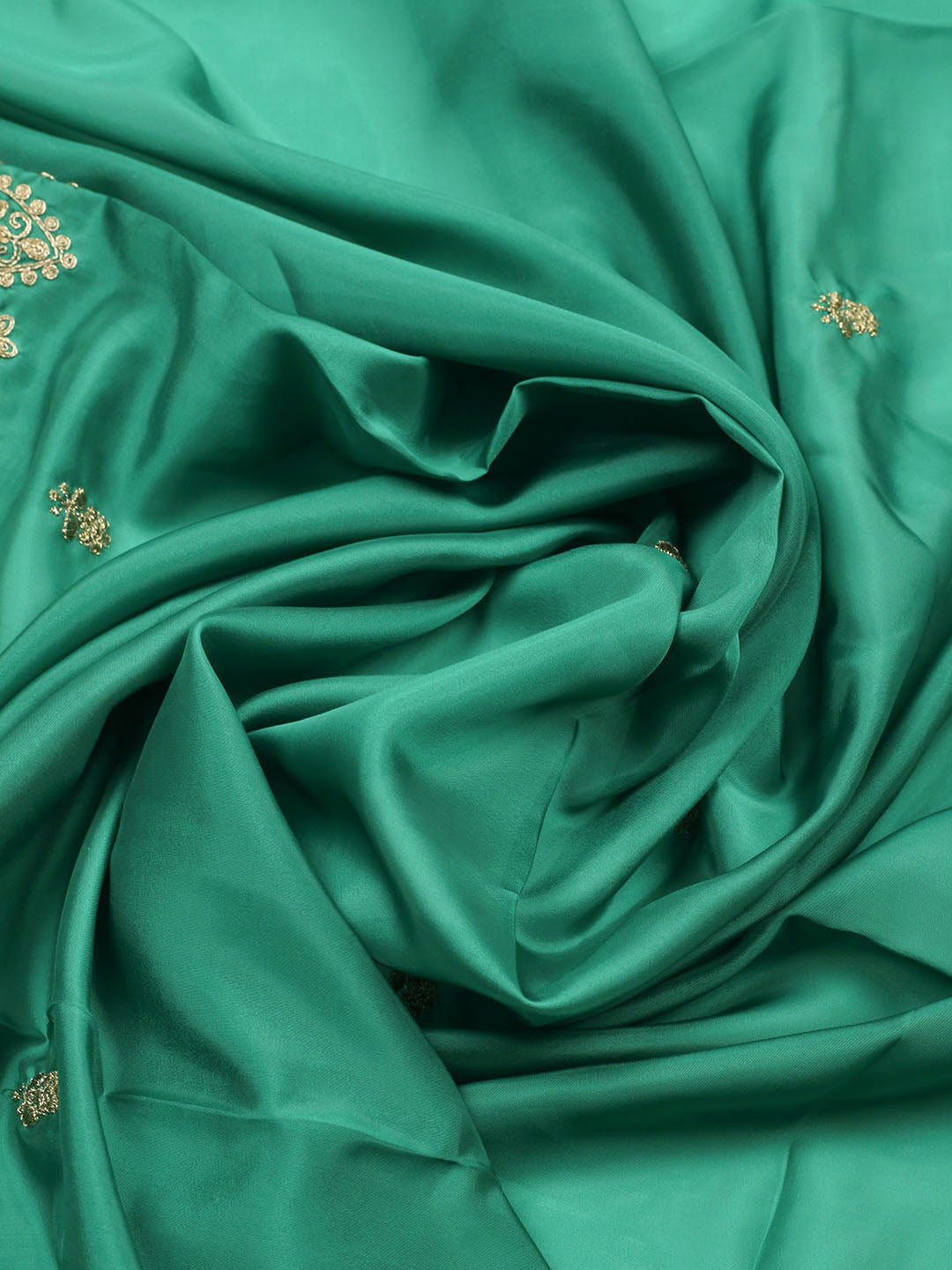 Woven Design Chanderi Unstitched Suit With Pant &amp; Dupatta
