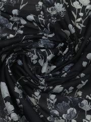 Embroidered Muslin Unstitched Suit With Pant & Dupatta