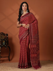 Digital Printed Art Silk Saree
